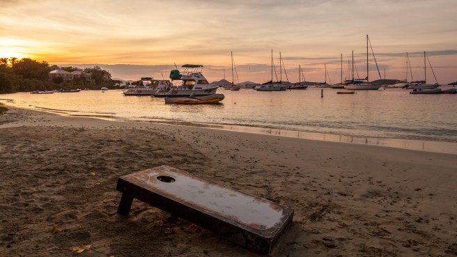 Cornhole on the Beach
